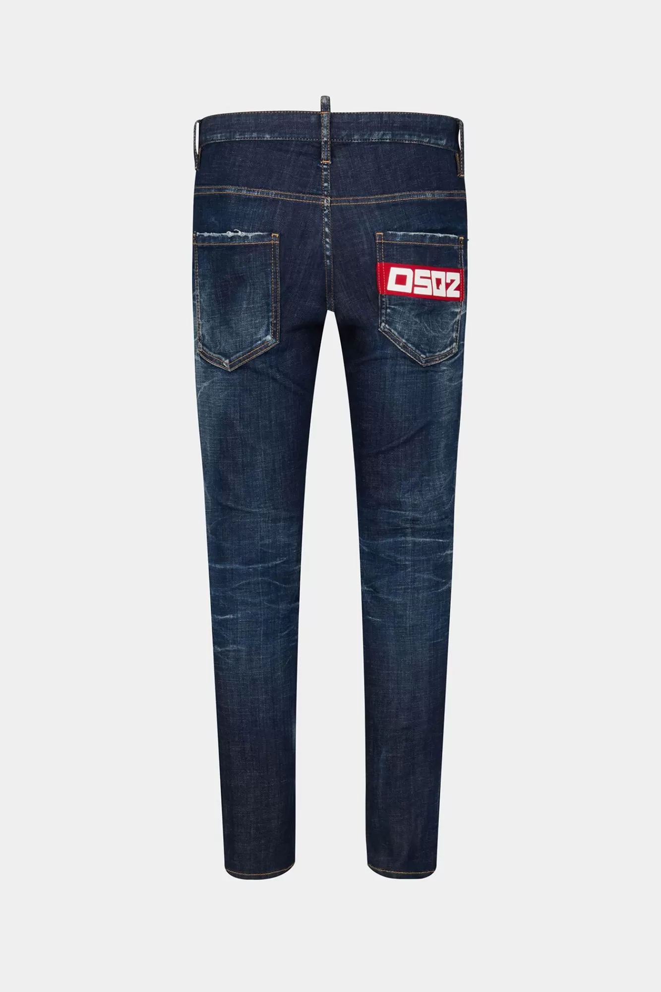 Jeans^Dsquared2 Skaterjeans In Donkere, Schone Wassing Marine