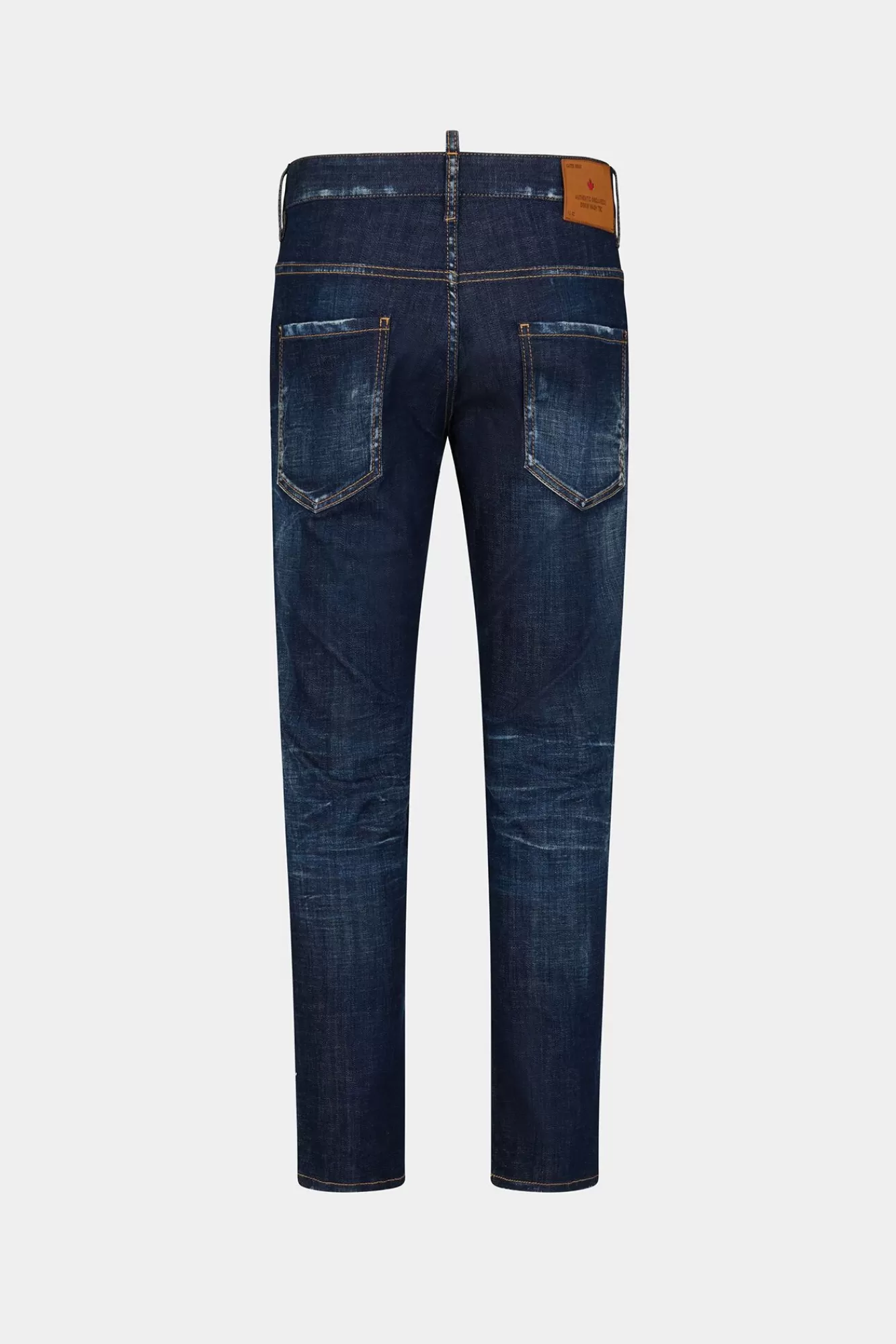 Jeans^Dsquared2 Skaterjeans In Donkere, Schone Wassing Marine