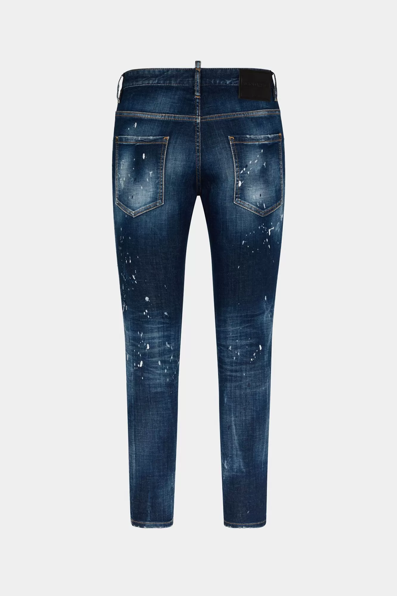 Jeans^Dsquared2 Skaterjeans Met Blauwe Glittertoppa-Wassing Marine