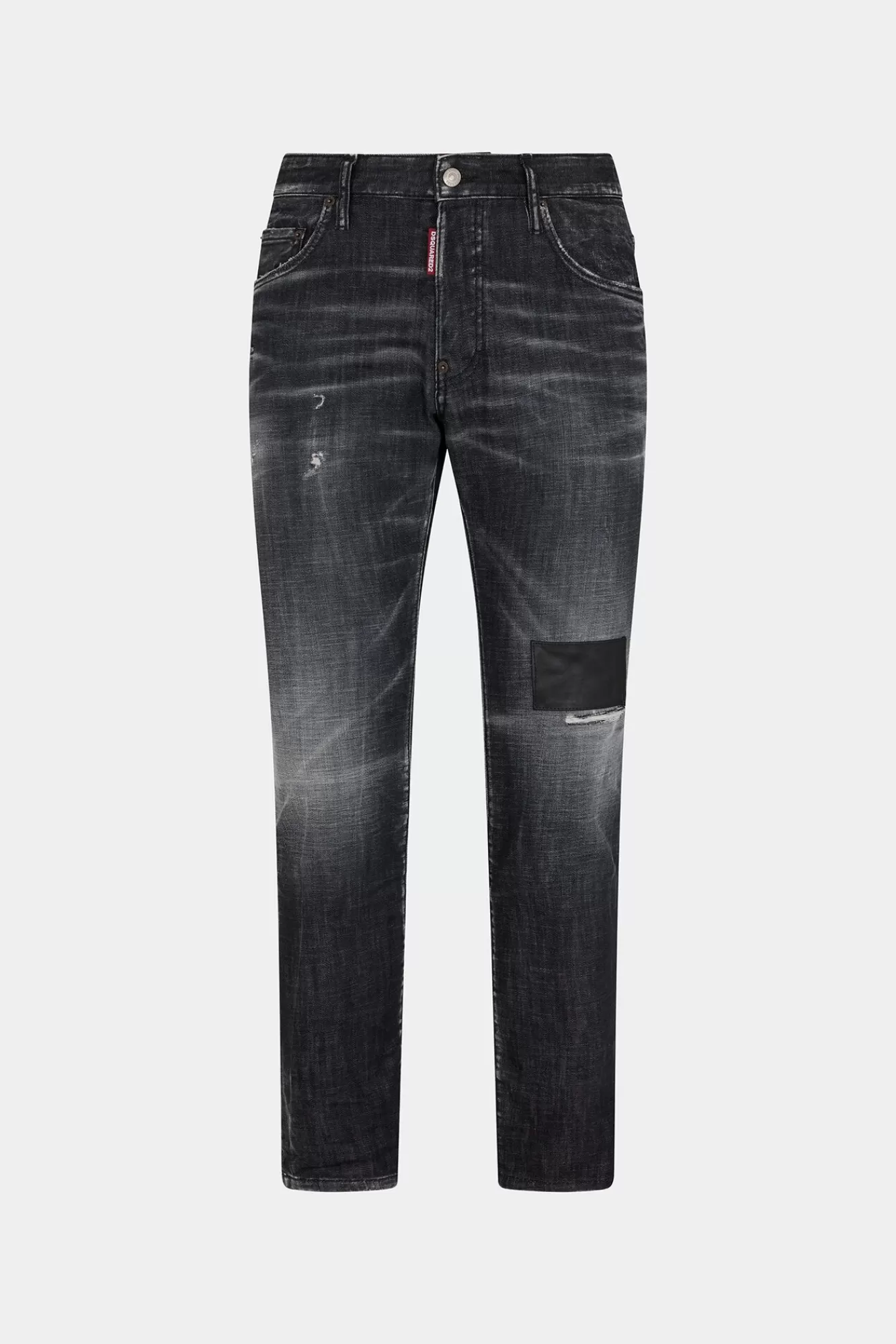 Jeans^Dsquared2 Skaterjeans Met E Leren Wassing Zwart