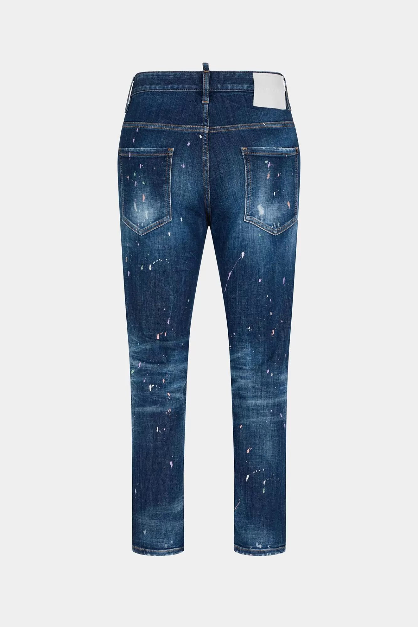 Jeans^Dsquared2 Skaterjeans Met Pastelkleurige Vlekken Marine