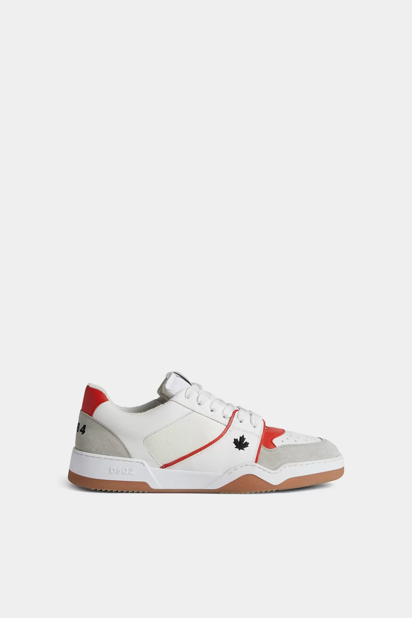 Sneakers^Dsquared2 Spiker-Sneakers Wit Rood