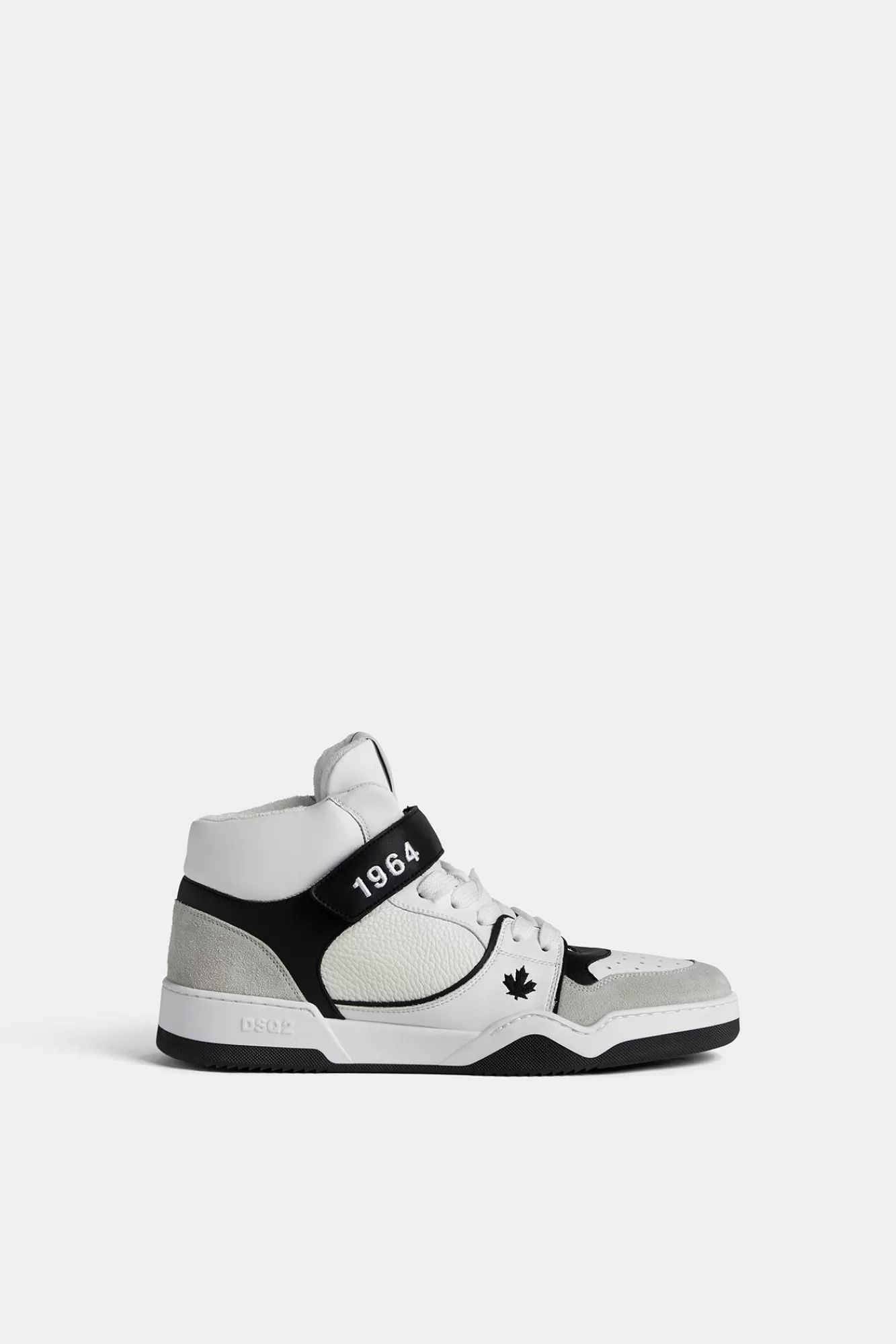 Sneakers^Dsquared2 Spiker-Sneakers Wit Zwart