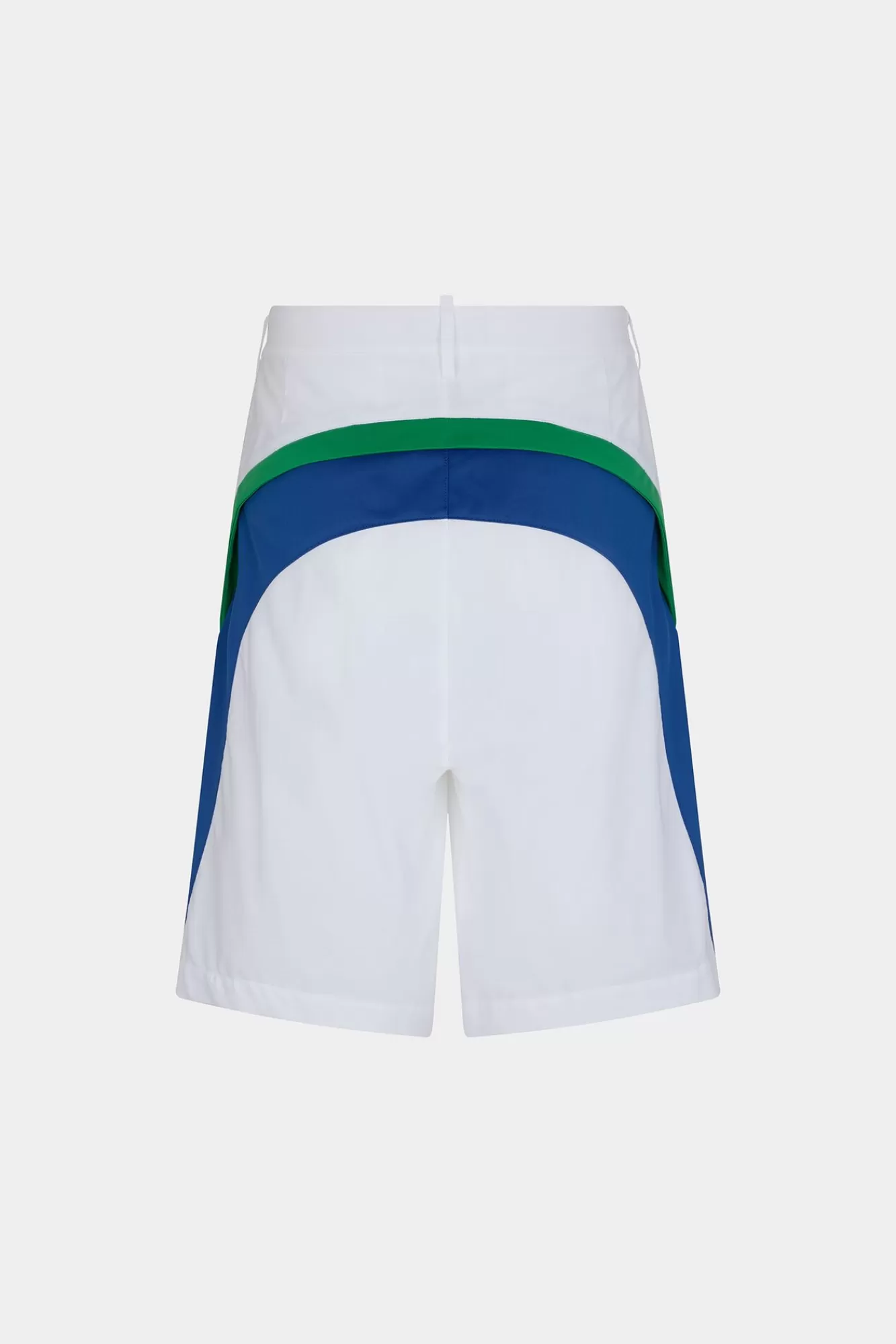 Korte Broek^Dsquared2 Sportieve Waves-Surfshorts Wit