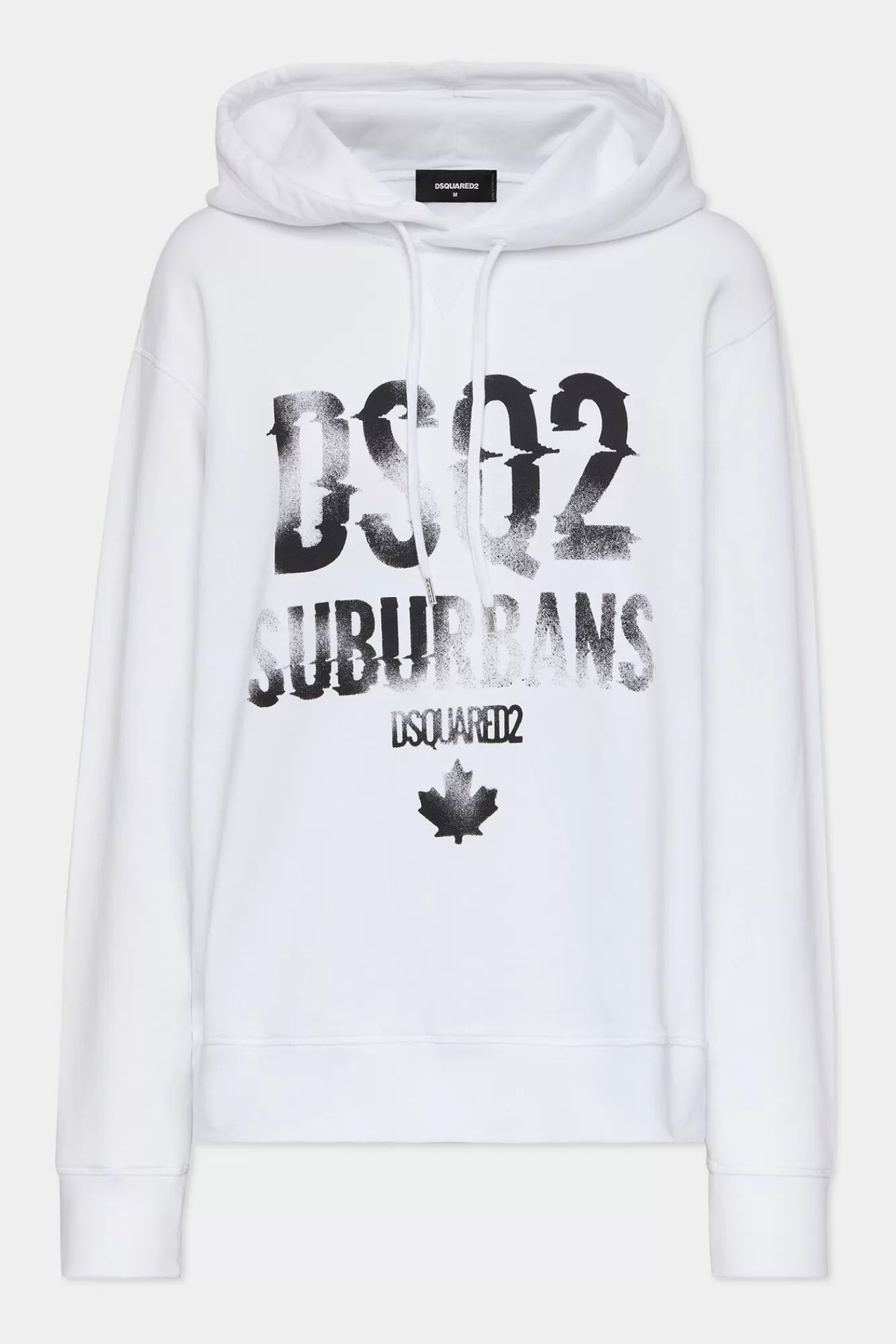 Sweatshirts^Dsquared2 Suburbans Cool-Fit Sweatshirt Met Capuchon Wit