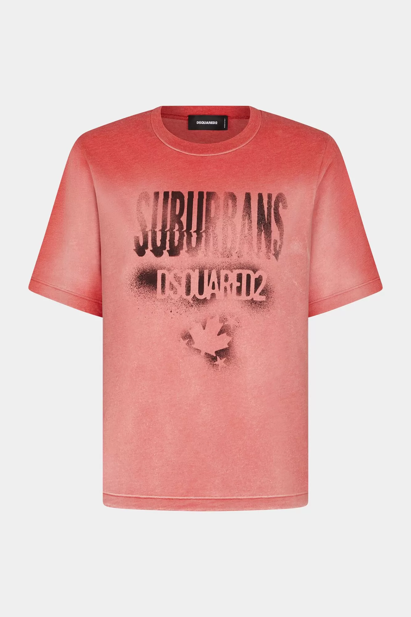 Tops En T-Shirts^Dsquared2 Suburbans Dsq2 Easy Fit T-Shirt Oranje Rood