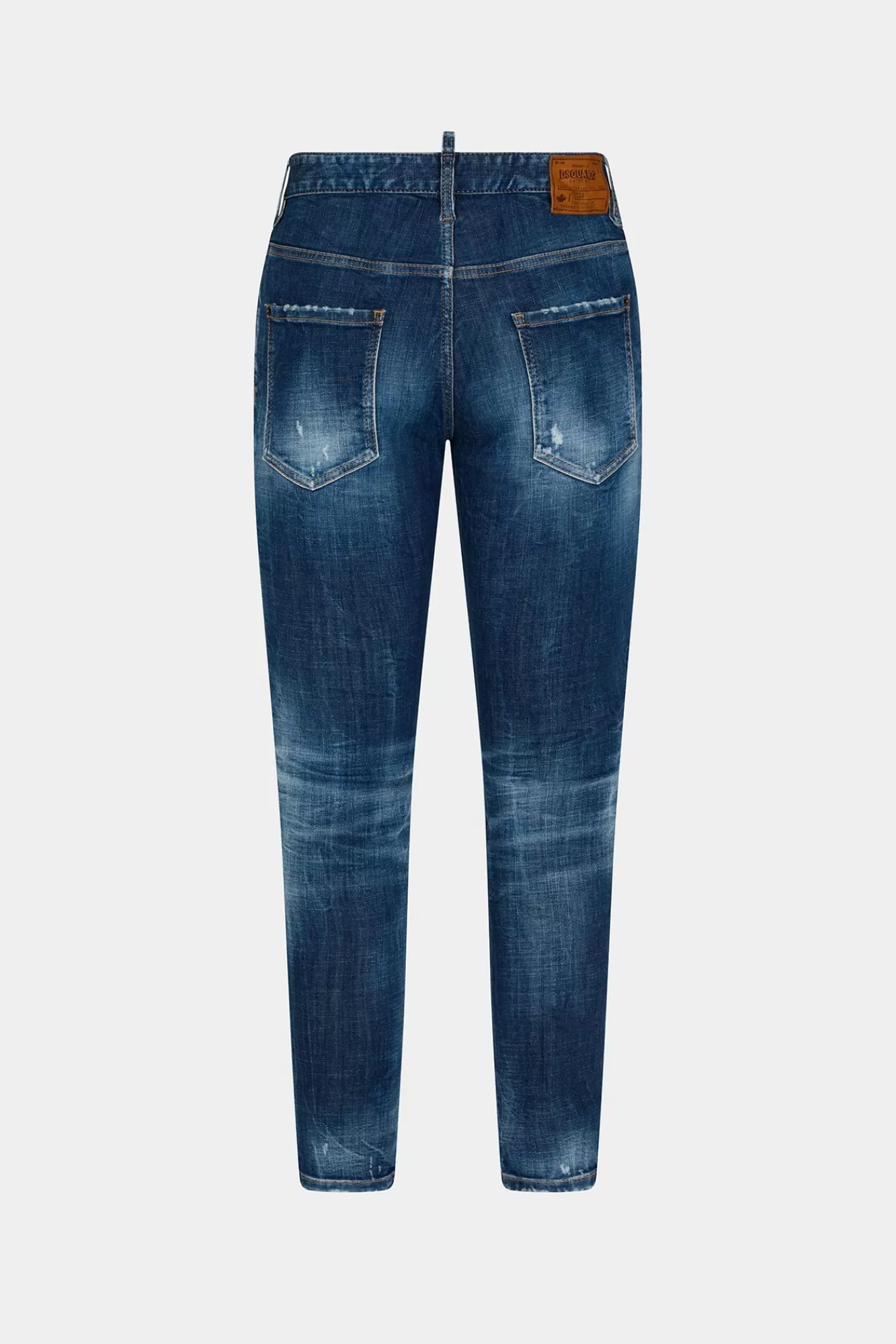 Jeans^Dsquared2 Super Twinky Jeans In Donkere Jaren 70-Wassing Marine