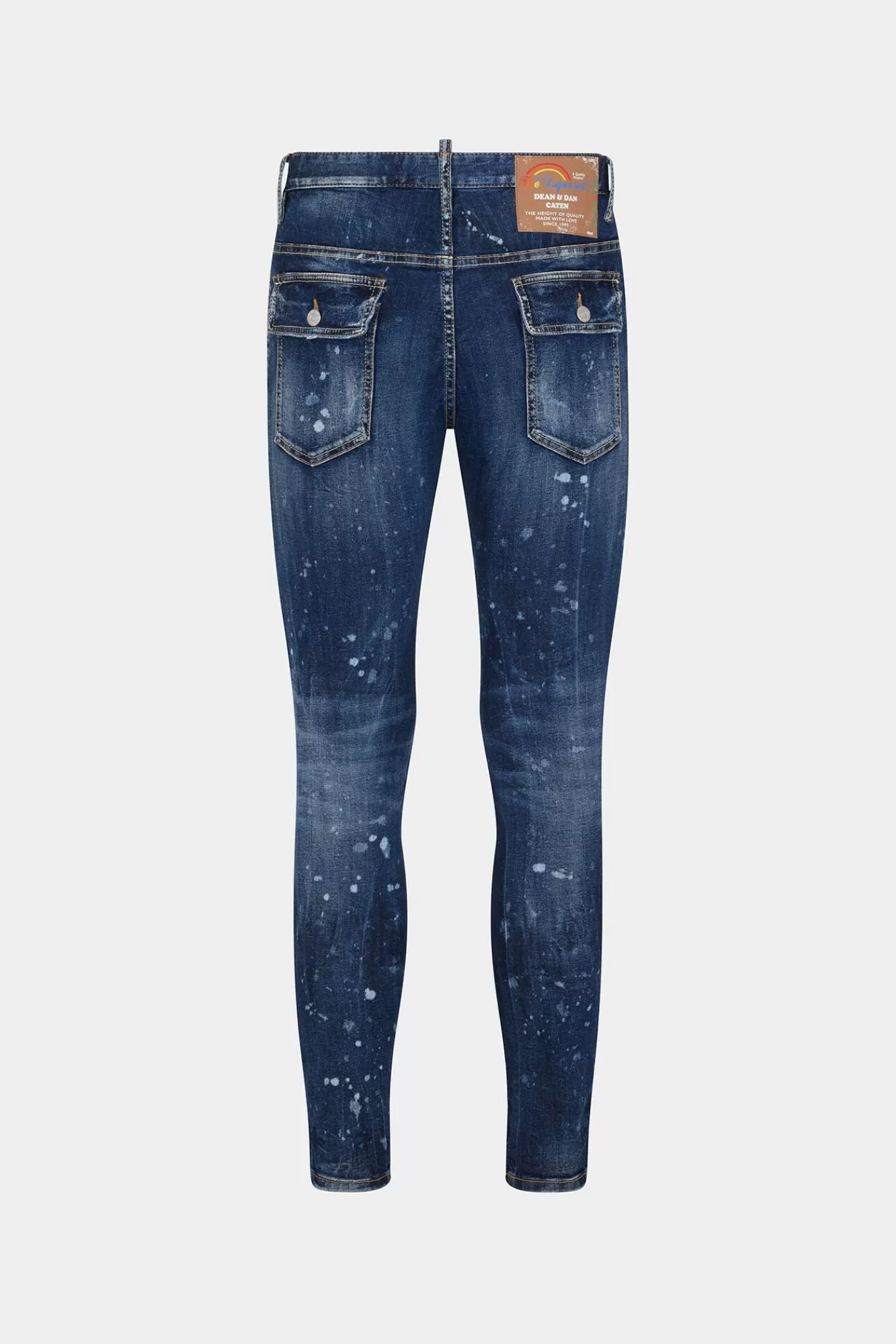 Jeans^Dsquared2 Super Twinky Jeans Met Donkere Beschimmelde Wassing Marine