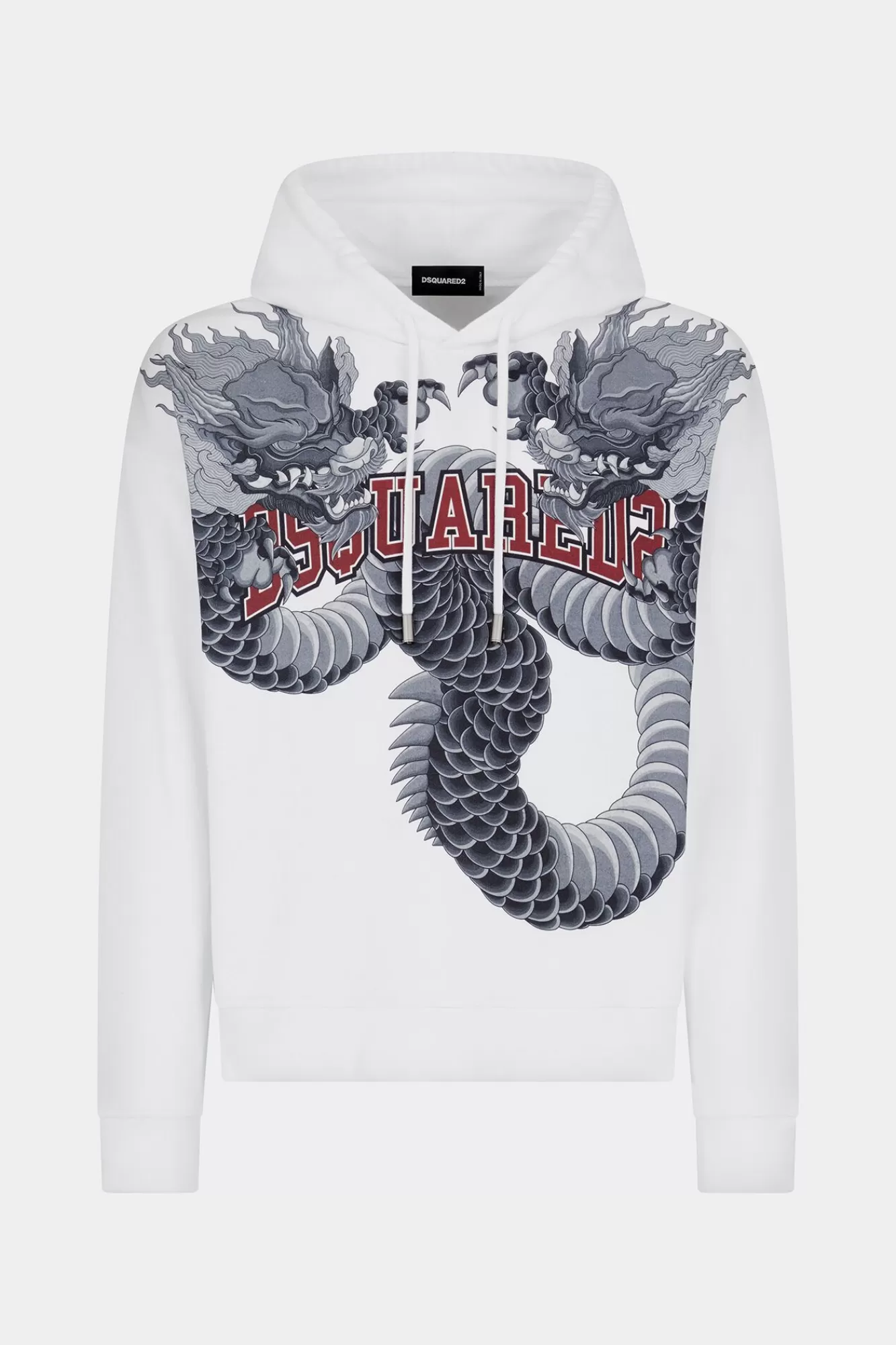 Sweatshirts^Dsquared2 Sweatshirt Met Capuchon En Normale Pasvorm Wit