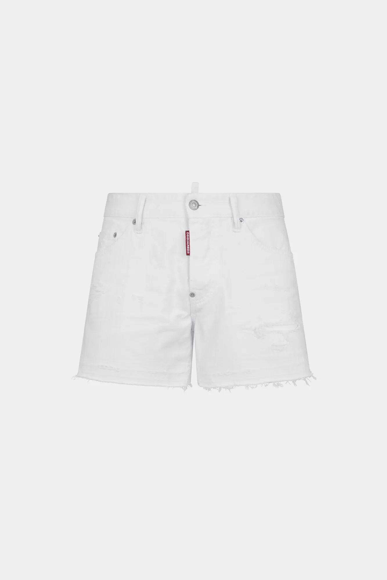 Korte Broek^Dsquared2 Te Stier Sexy 70'S Shorts Wit