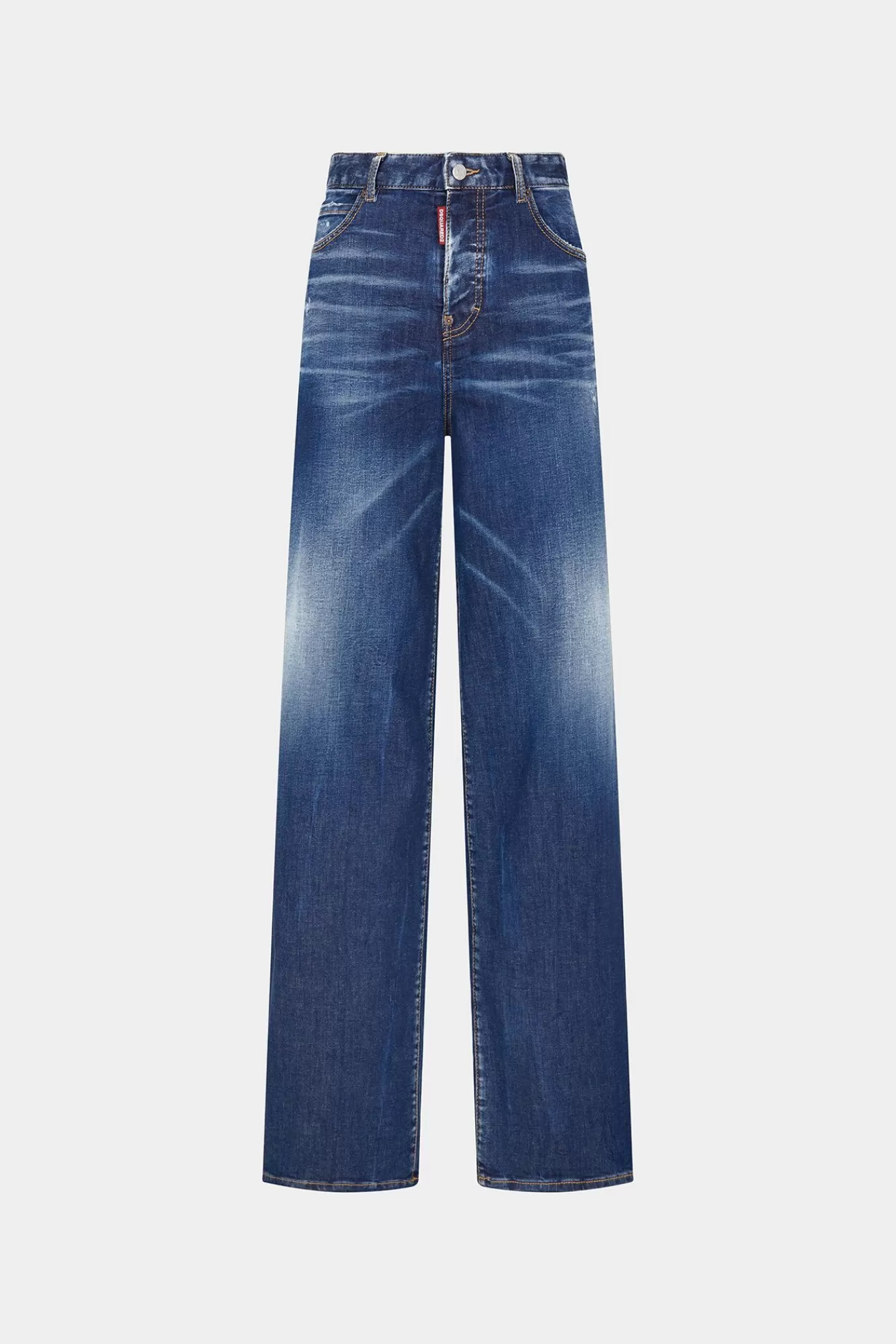 Jeans^Dsquared2 Travellerjeans In Donkere Alledaagse Wassing Marine