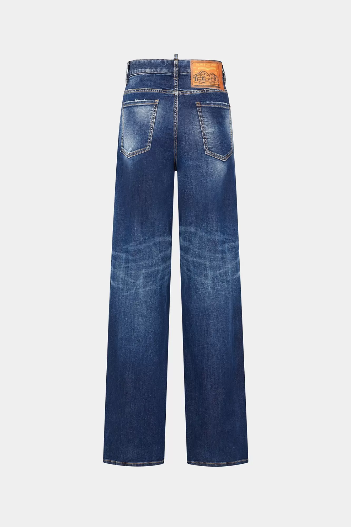 Jeans^Dsquared2 Travellerjeans In Donkere Alledaagse Wassing Marine