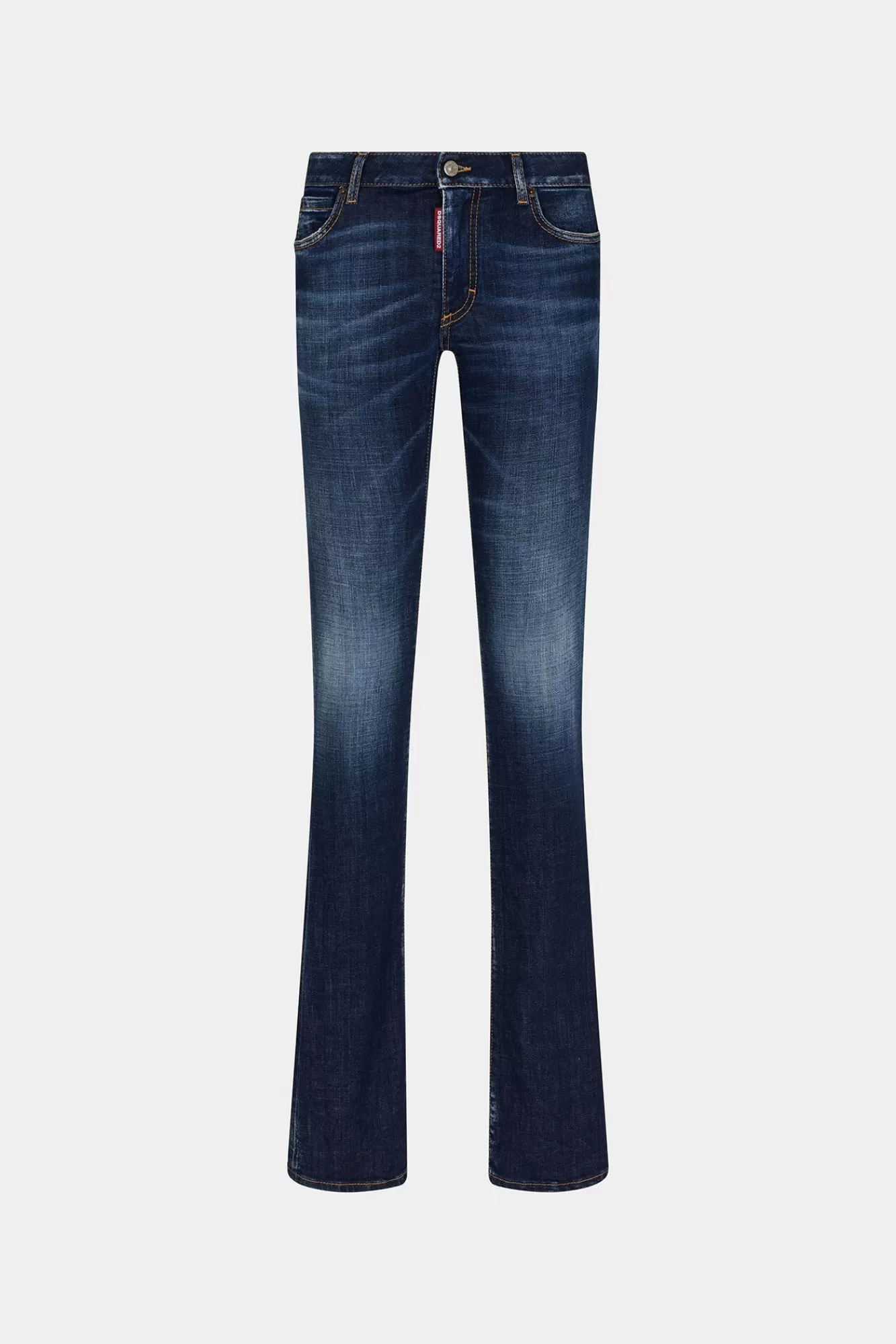 Jeans^Dsquared2 Trompetjeans In Donkere Schone Wassing Marine