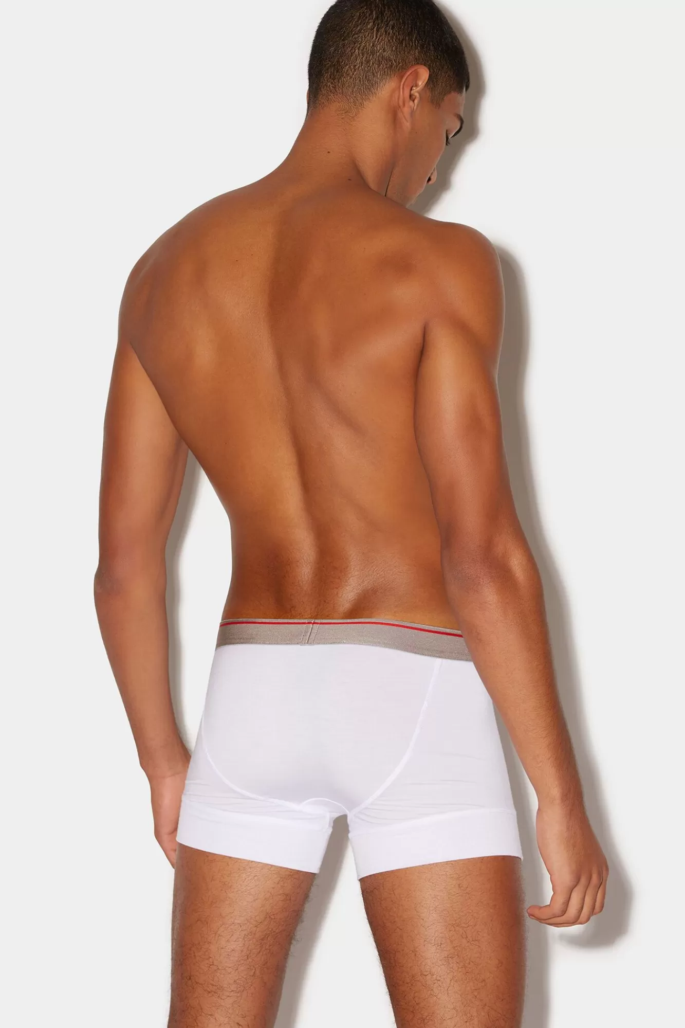 Ondergoed Basis^Dsquared2 Twinpack Basic Trunks Wit