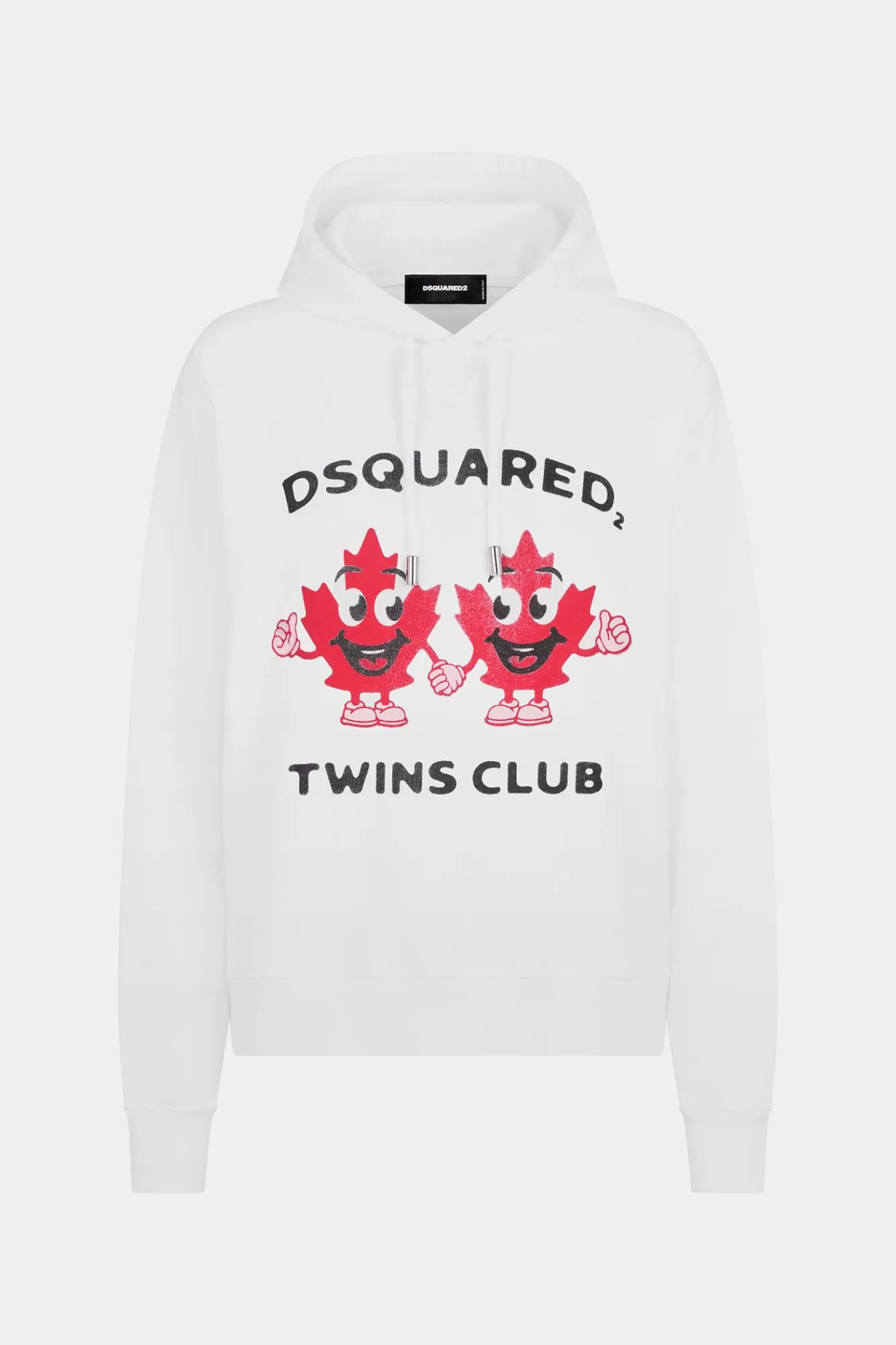 Sweatshirts^Dsquared2 Twins Club Cool Fit Hoodie-Sweatshirt Wit