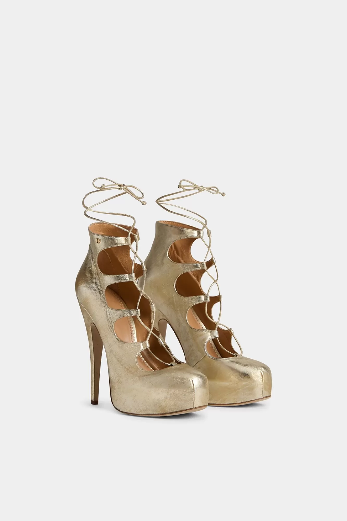 Pompen^Dsquared2 Vintage Platforms Goud