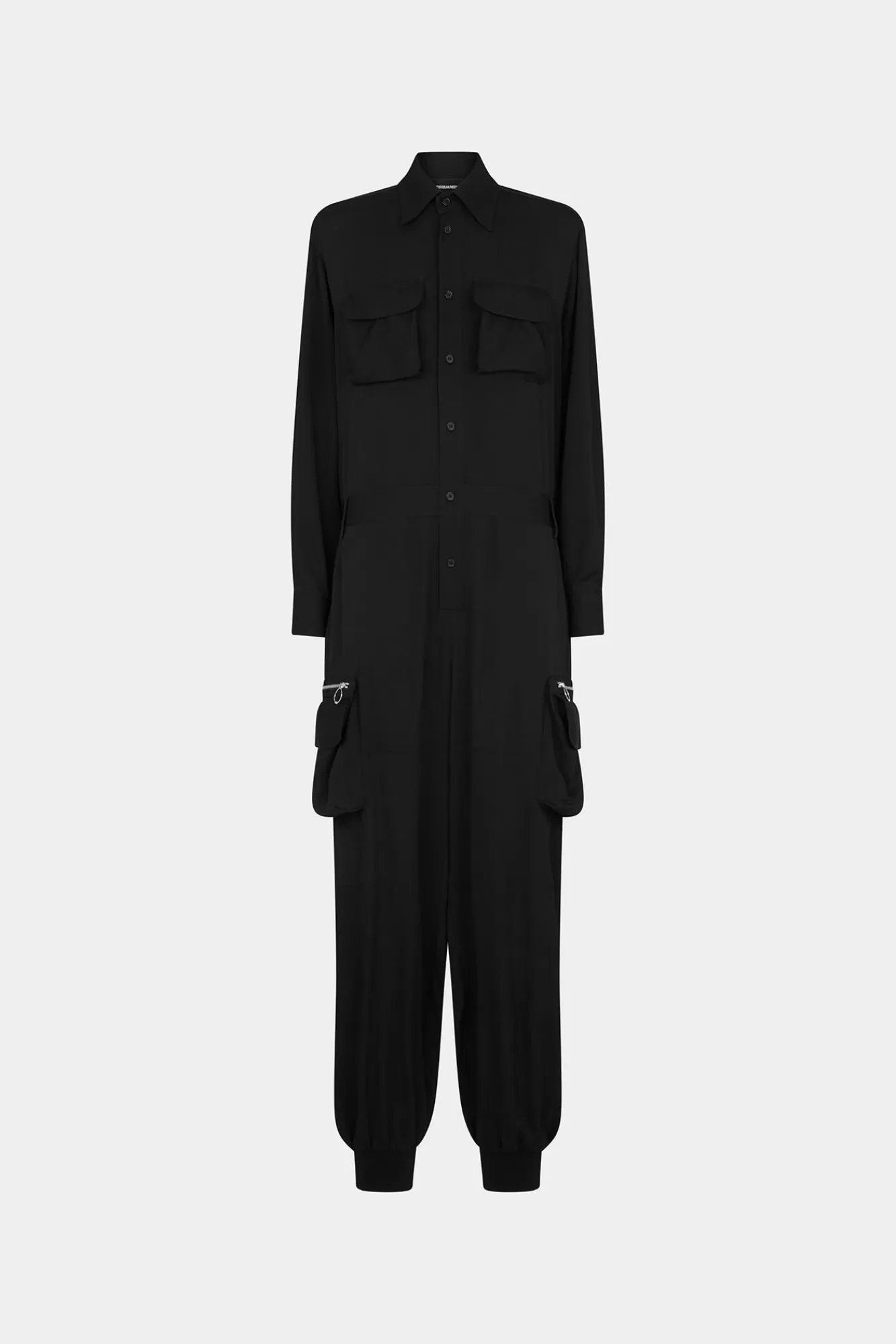 Jurken En Jumpsuits^Dsquared2 Vloeiende Lading Overall Zwart