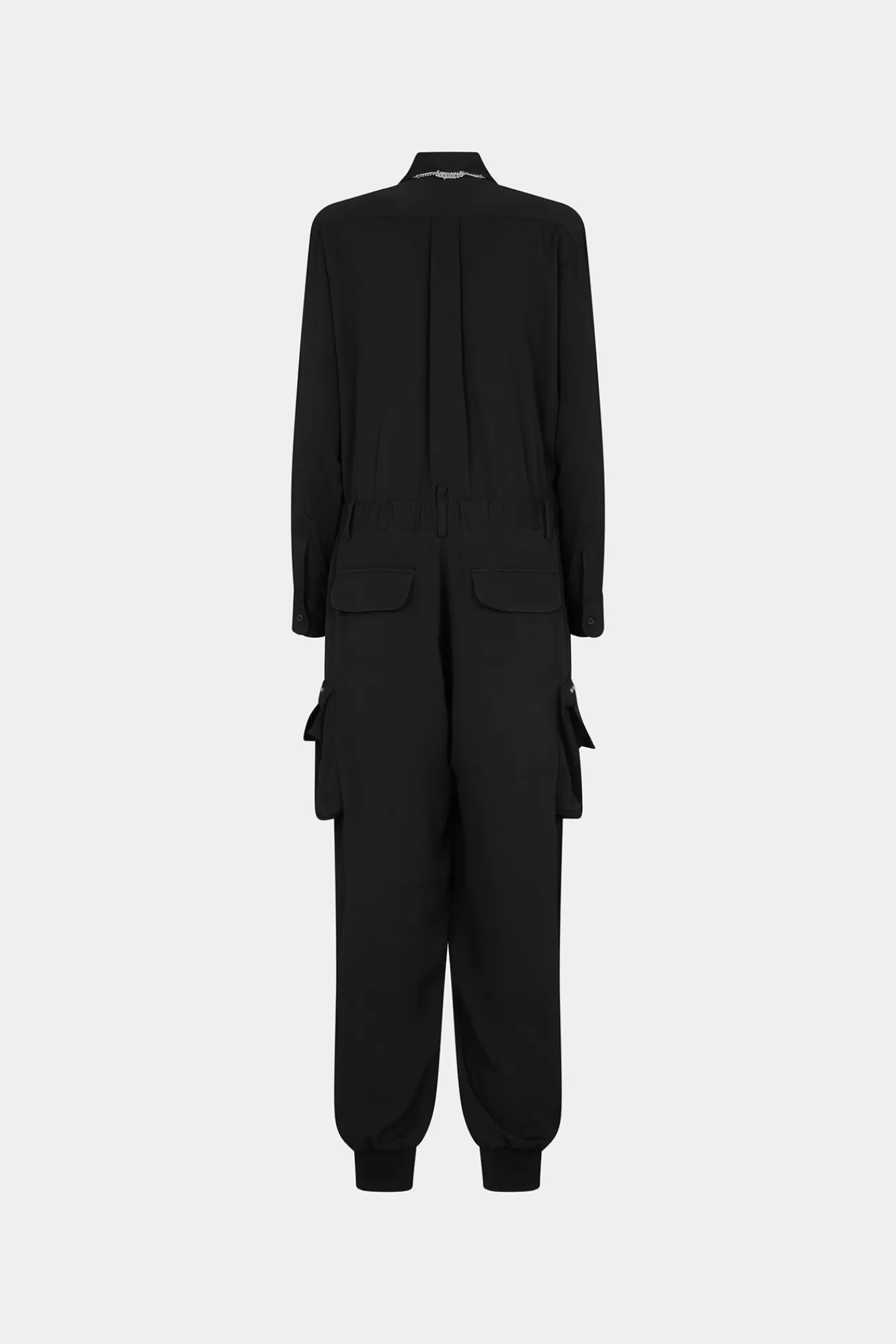 Jurken En Jumpsuits^Dsquared2 Vloeiende Lading Overall Zwart