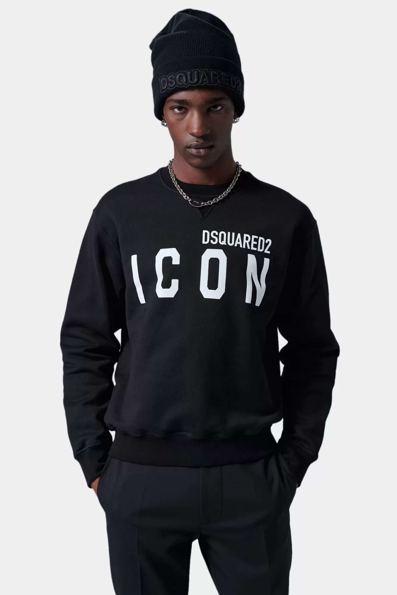 Sweatshirts^Dsquared2 Wees Een Iconisch Cool Sweatshirt Z/Wit