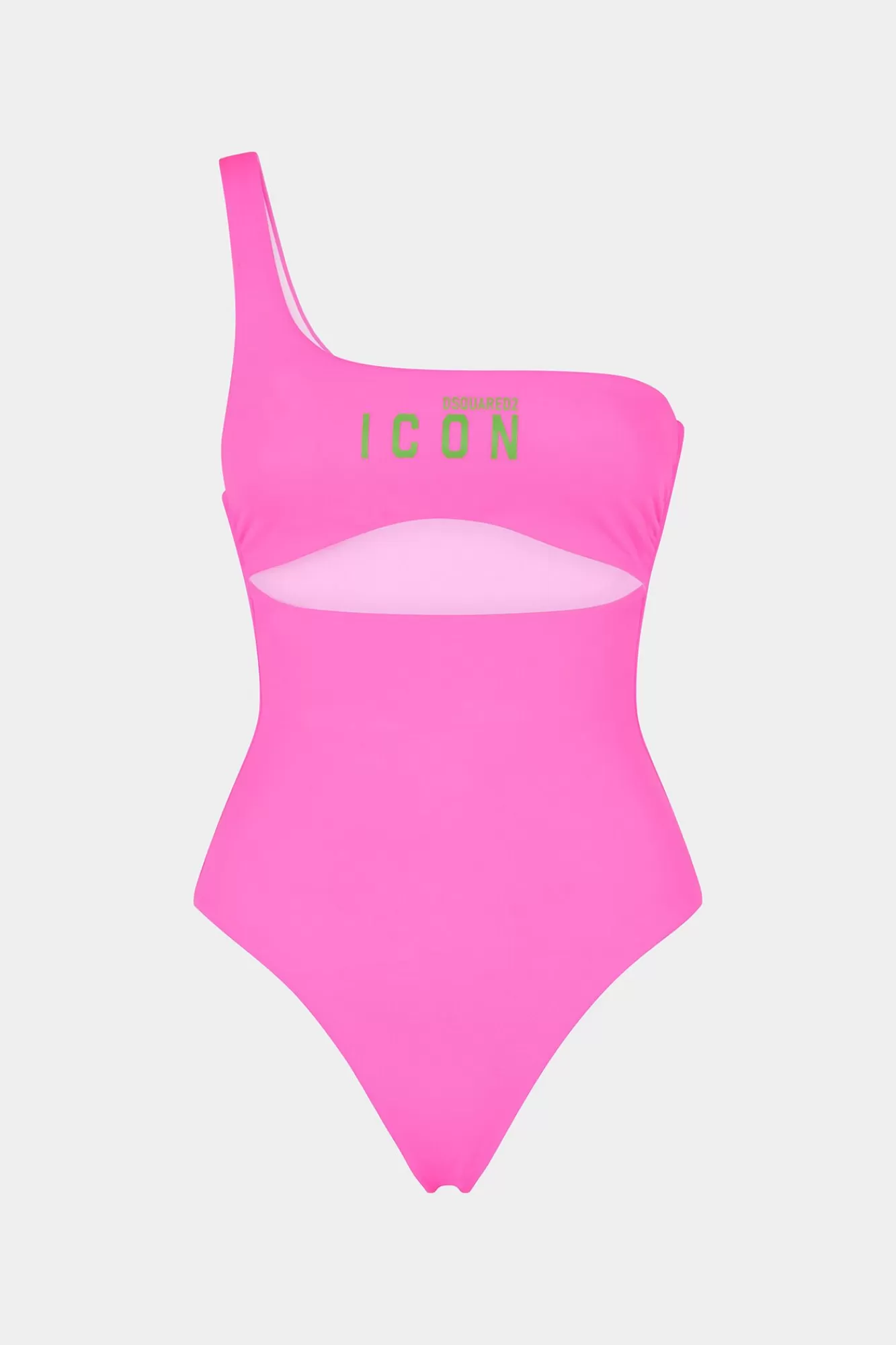 Strandkleding^Dsquared2 Wees Een Icoon Uit Een Stuk Fuxia/Groen