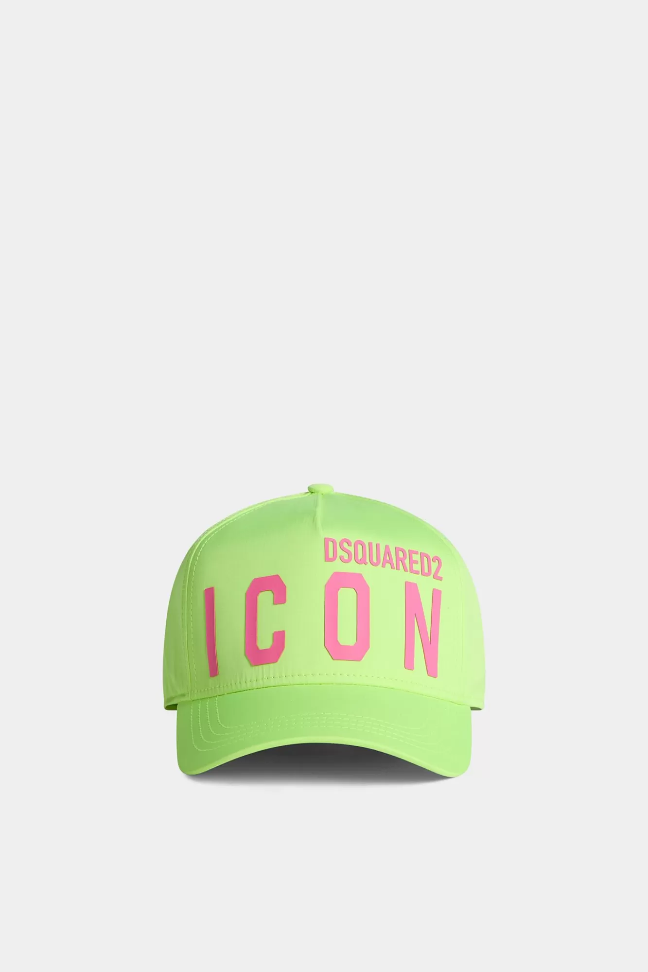 Hoofddeksels^Dsquared2 Wees Een Icoon-Baseballpet Groen Fluo/Fuxia Fluo