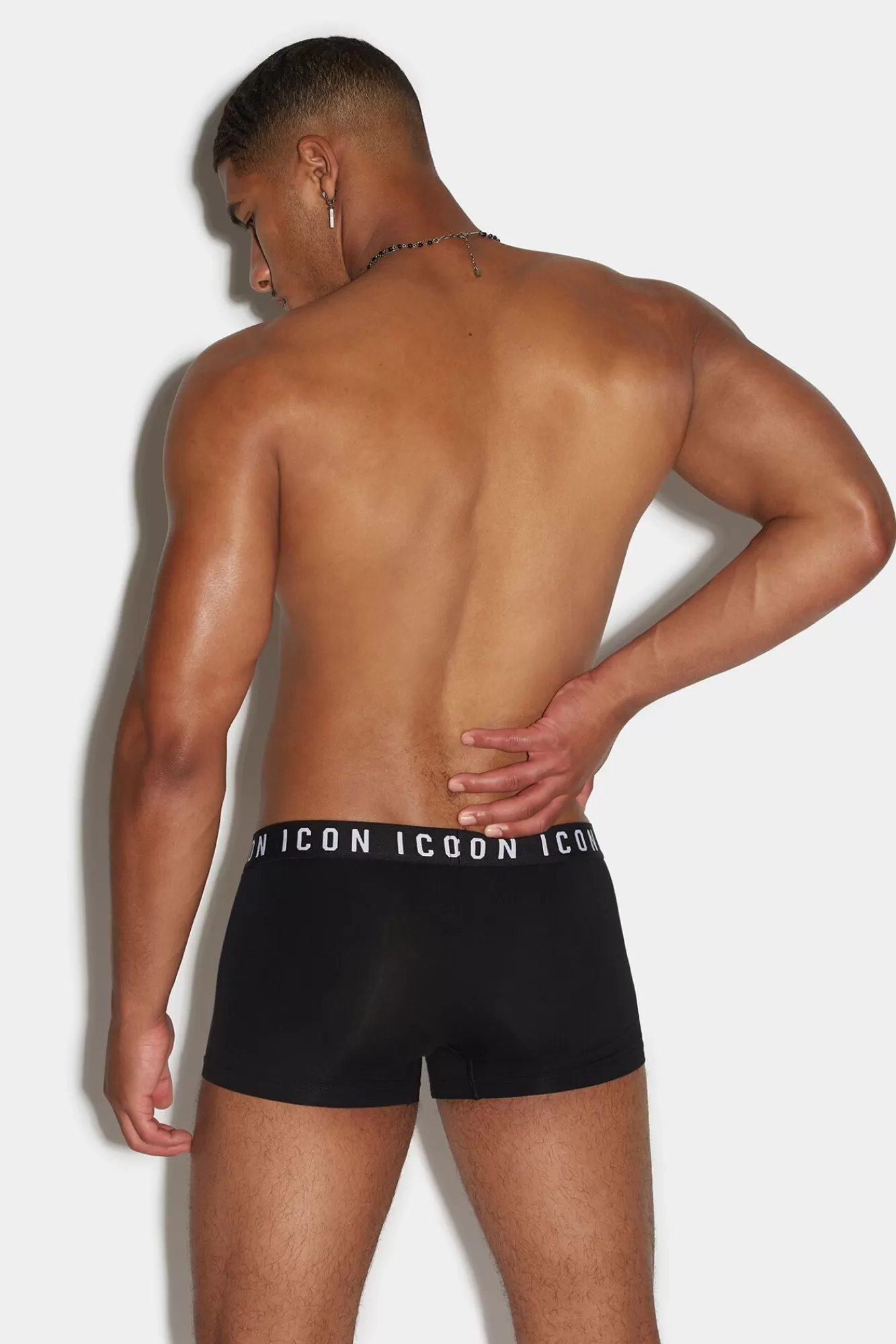 Ondergoed^Dsquared2 Wees Icon Trunk Zwart