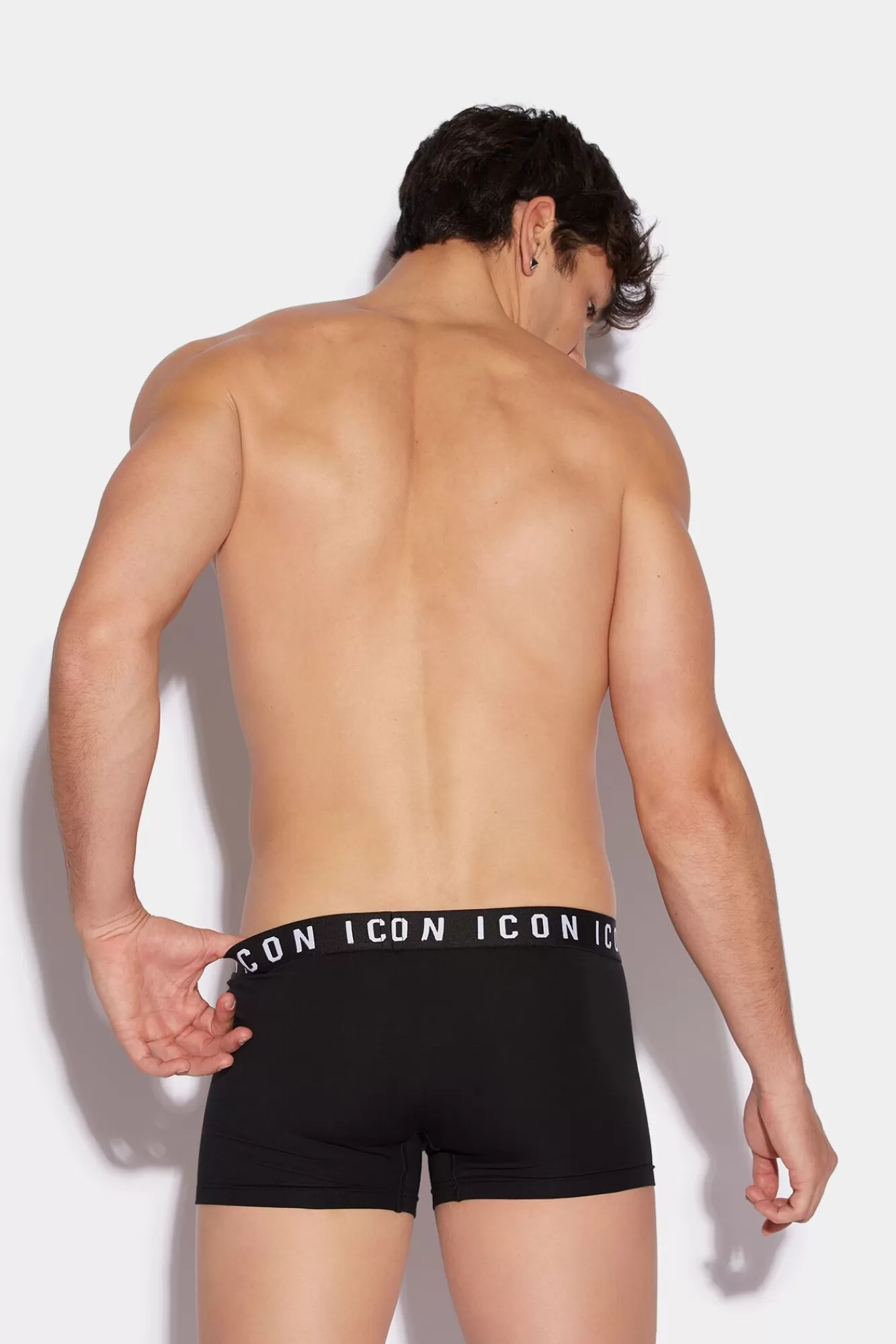 Ondergoed^Dsquared2 Wees Icon Trunk Zwart