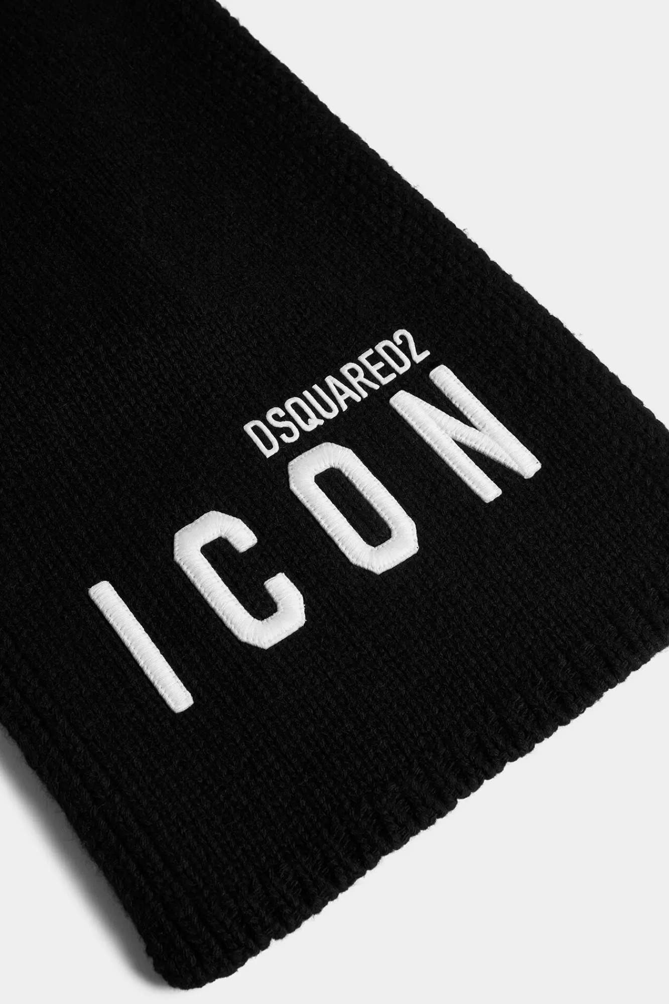 Sjaals En Gebreide Accessoires^Dsquared2 Wees Icoon Gebreide Sjaal Zwart Wit