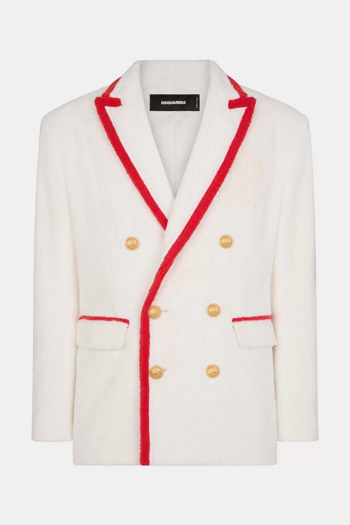 Pakken En Blazers^Dsquared2 Yacht Club Sponge Db-Blazer Wit Rood