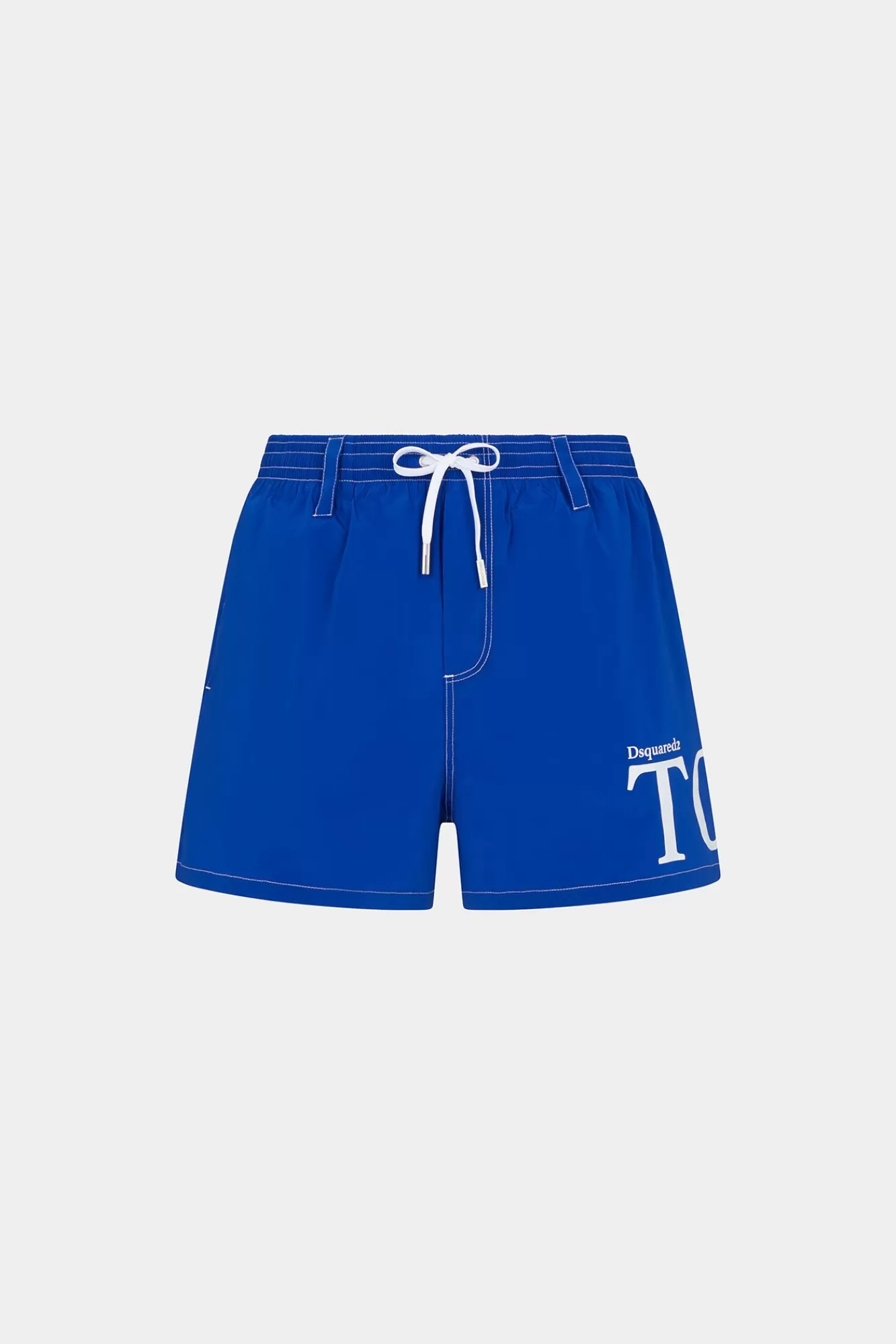 Strandkleding^Dsquared2 Zwemboxer Midi Blauw